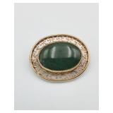 PIN WITH GREEN STONE 120TH 12KGF