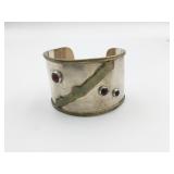 SILVER 925 CUFF BRACELET MARKED MEXICO 1.32 OZT