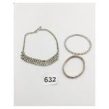 RHINESTONE BRACELETS NECKLACE