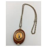 NELSON BROWN LUCITE? PLASTIC WATCH PENDANT