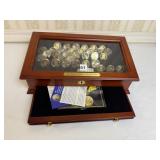 $1.00 PARTIAL PRESIDENTIAL COINS IN CASE