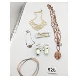 MONET BAR PIN PEARL NECKLACE STRETCH BRACELETS