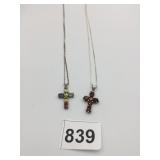925 SILVER CROSS PENDANT NECKLACES