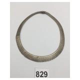 SILVER 925 CLEOPATRA STYLE FRINGE NECKLACE