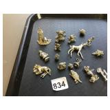 METAL FIGURES GAME PIECES BEAR LIGHTHOUSE PEWTER