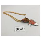 FISH PENDANT NECKLACE ENAMEL