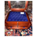 GLASS TOP PULL OUT DRAWER PRESENTATION BOX FOR