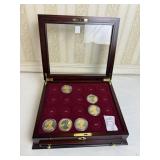 6 HIGHLIGHTED SILVER EAGLES IN CASE