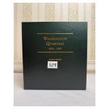 14 SILVER QUARTERS IN ALBUM BUFFALO AND JEFFERSON