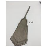 VINTAGE ANTIQUE SILVER TONE MESH HANDBAG