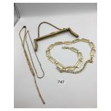 VINTAGE HANDBAG HARDWARE CHAIN HANDLE OPENING