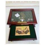 12 INDIAN HEAD PENNIES IN BEAUTIFUL DISPLAY CASE