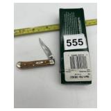 CASE 08302 NIB OAK FINISH KNIFE