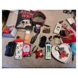 BRASS BOX WITH ANCHOR, PATRICIA PARIS SCARF,