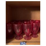 RED GLASSES, 13 IN TOTAL