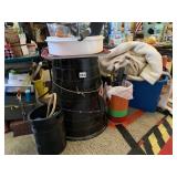 PLASTIC CONTAINERS, SCISSORS AND SHEARS, EMPTY