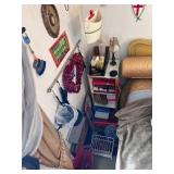 TRASH CAN, TISSUE, CANDLE LAMP, BOOKS, ITEMS