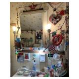 ITEMS ON BATHROOM VANITY CABINET, CONTENTS OF