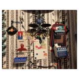 CANDLE HOLDER AND OTHER ITEMS ON WALL AS SHOWN IN