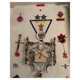 ITEMS ON DINING ROOM WALL BY WINDOW INCLUDING