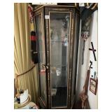 ASIAN STYLE CURIO CORNER CABINET, CONTENTS NOT