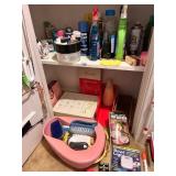 VIOLET MILLS SHOWER CURTAIN ENSEMBLE IN OB, BOWL