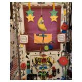 BUNGEES AND TRINKETS ON KITCHEN BACK DOOR