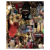 ITEMS ON BASEMENT STAIR SPINDLES, SEE PHOTOS