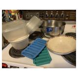 ILLINOIS CHINA CO SERVING BOWL, STRAINER, PLASTIC