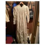 VINTAGE WEDDING GOWN, NEEDS CLEANED, SOME