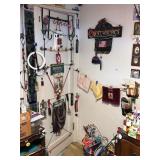 ITEMS ATTACHED TO THE WALL/DOOR, TOILETRIES,