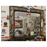 ASIAN STYLE MIRROR, HAS STICKERS ON IT, 4