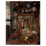 ITEMS HANGING ON WALL, SEE PHOTOS