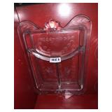 DIVIDED GLASS TRAY 11"L