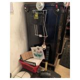 RUBBER MALLET, ITEMS HANGING ON DINING ROOM HUTCH