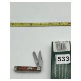 CASE TINY TRAPPER #08259 NEW KNIFE PERSIM ORG