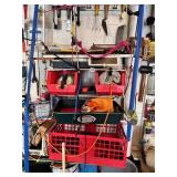 COLLAPSIBLE CRATE, STORAGE BINS, MASONRY TOOLS,