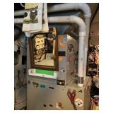 ITEMS ON FURNACE, MIRROR WITH SCREWS IN IT, SEE