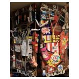 ITEMS ON BASEMENT CABINET DOORS, SEE PHOTOS,