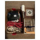 CORDS, TIRE INFLATOR, VINTAGE WALL HANGING, LINT