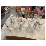 BEER GLASSES AND BEER PITCHER