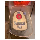 NATURAL LIGHT BEER LIGHT UP SIGN GOOD CONDITION
