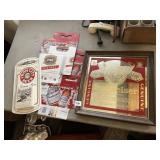 BUDWEISER MIRROR, 6 PACKS, IRON CITY FULL