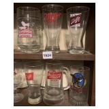 SCHLITZ GLASSES 6 BEER GLASSES