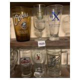 COORS AND 5 OTHER GLASSES