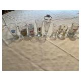 ASSORTED BEER GLASSES