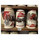 3 BEER STEINS