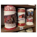 3 BEER STEINS