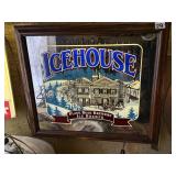 VERY LARGE ICEHOUSE MIRRORED BACK WALL HANGING