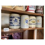 4 COLLECTOR STEINS